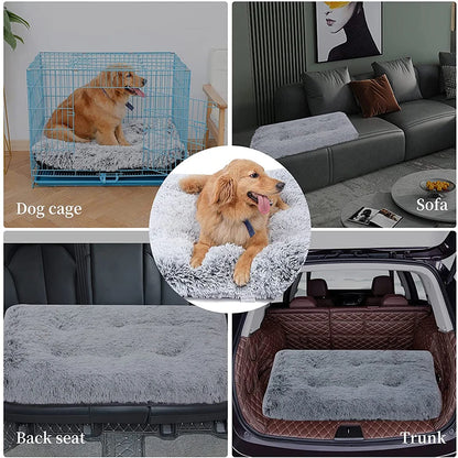Luxurious Plush Top Dog Bed Mat