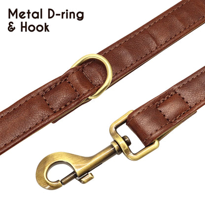 Durable Colorful Leather Dog Leash