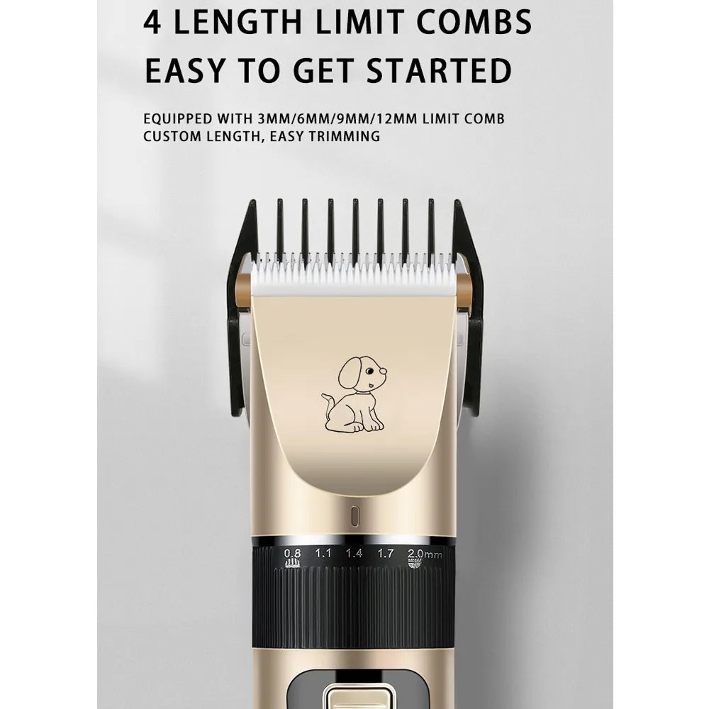 Rechargeable Pet Hair Trimmer Kit