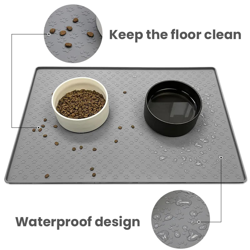Waterproof Pet Placemat with Bowl Pad